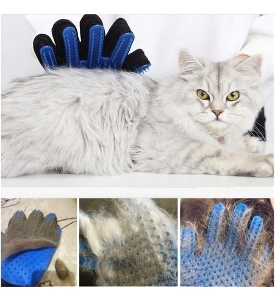 Guante Con Cepillo Removedor De Pelos Para Mascotas