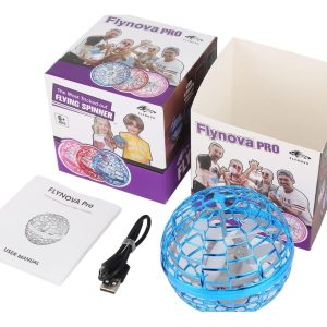 Bola Spinner Drone Mágica Voladora Pelota Flynova Luz Led: imagen 3