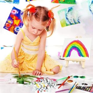 Set Arte Infantil 39 Piezas Atril Pinceles Pintura Accesorio: imagen 2