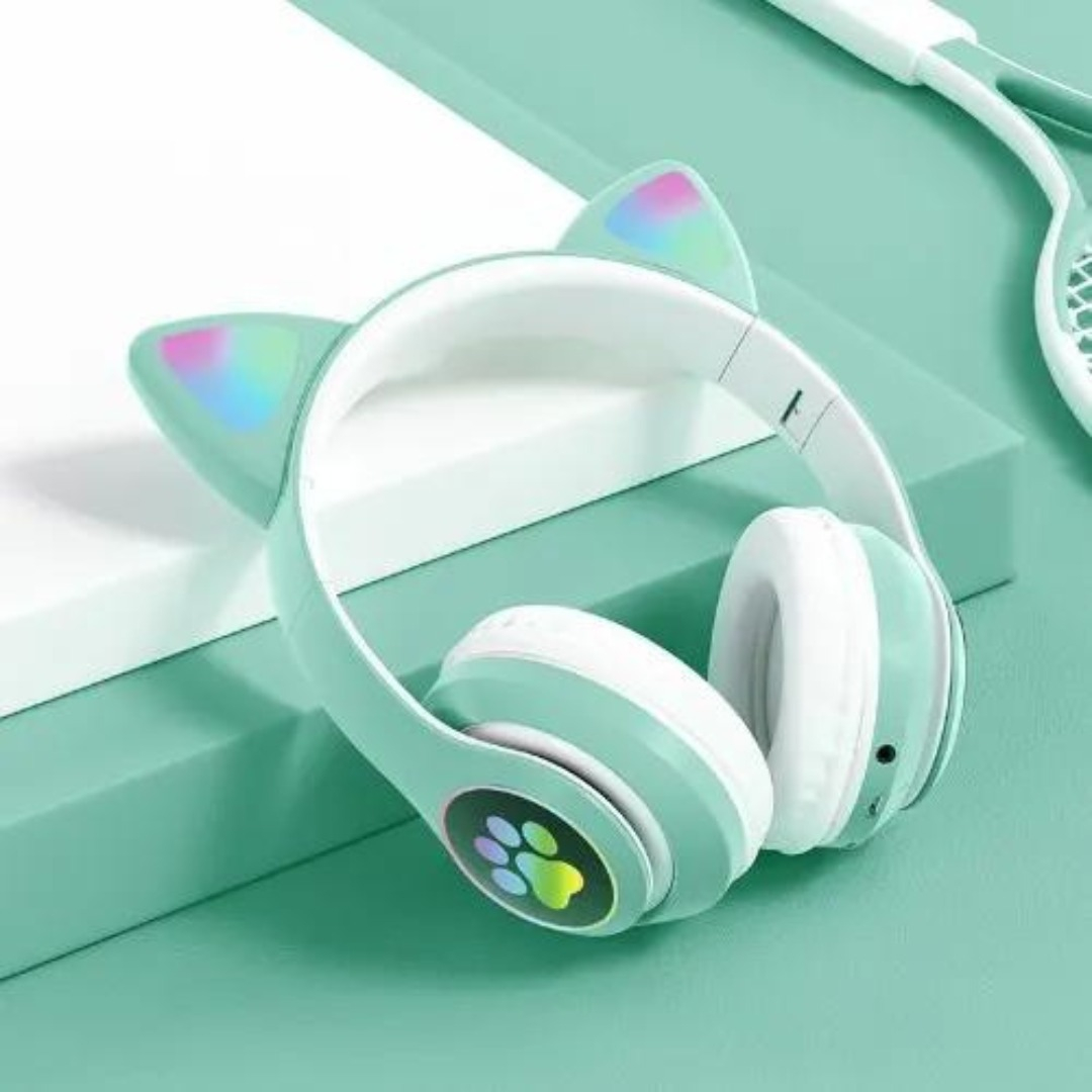 Auriculares Bluetooth Manos Libres Niños Orejas Gatito - Imagen 17