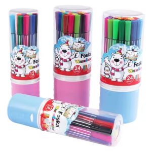 Marcadores De Punta Redonda 24 Pcs Foska Calidad: imagen 4