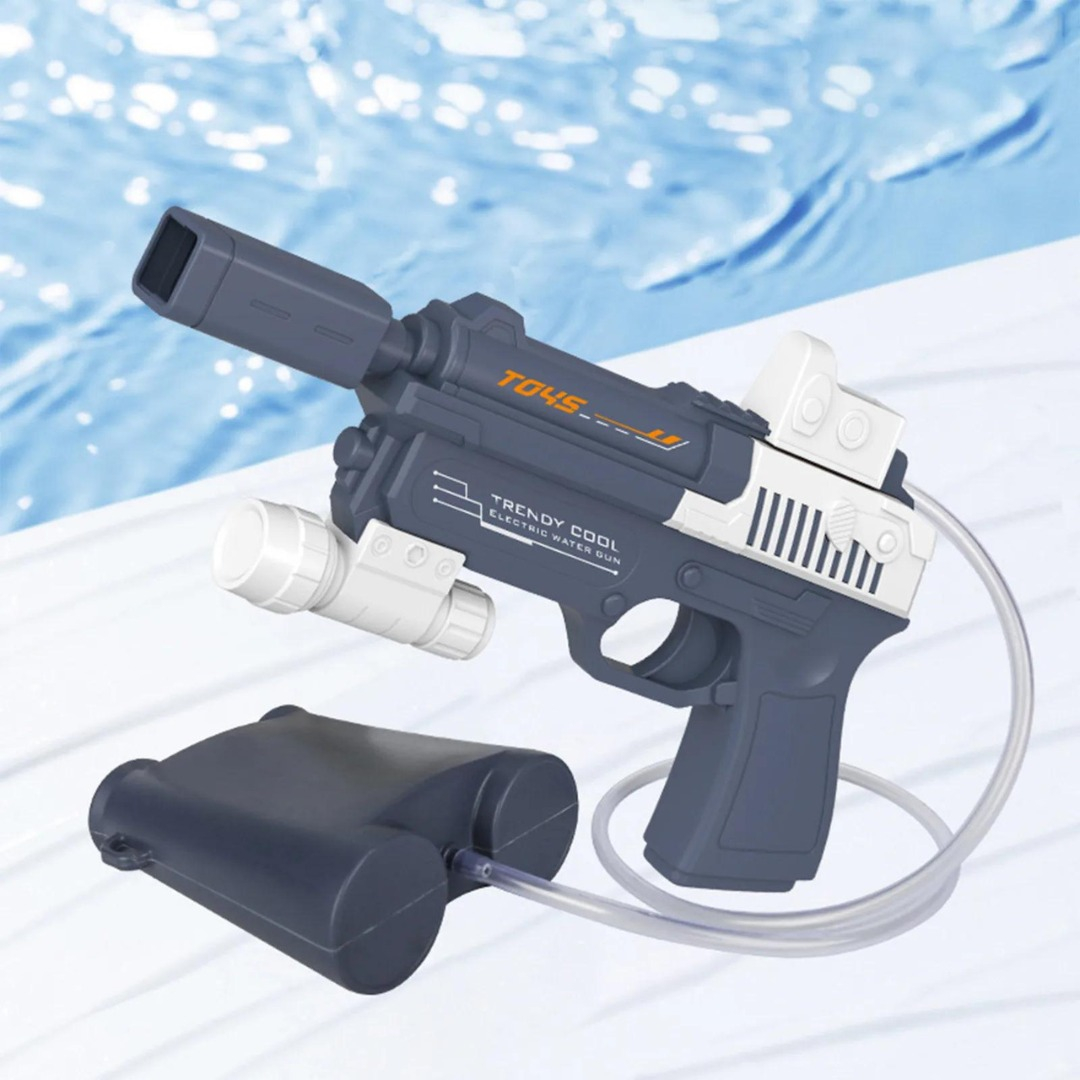 Pistola De Agua Revolver Eléctrica Gran Capacidad Distancia: imagen 4