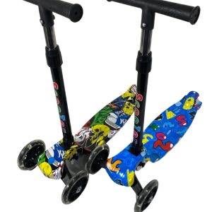 Tripatin Monopatin Scooter Diseño Estampado C Luces Plegable: imagen 13