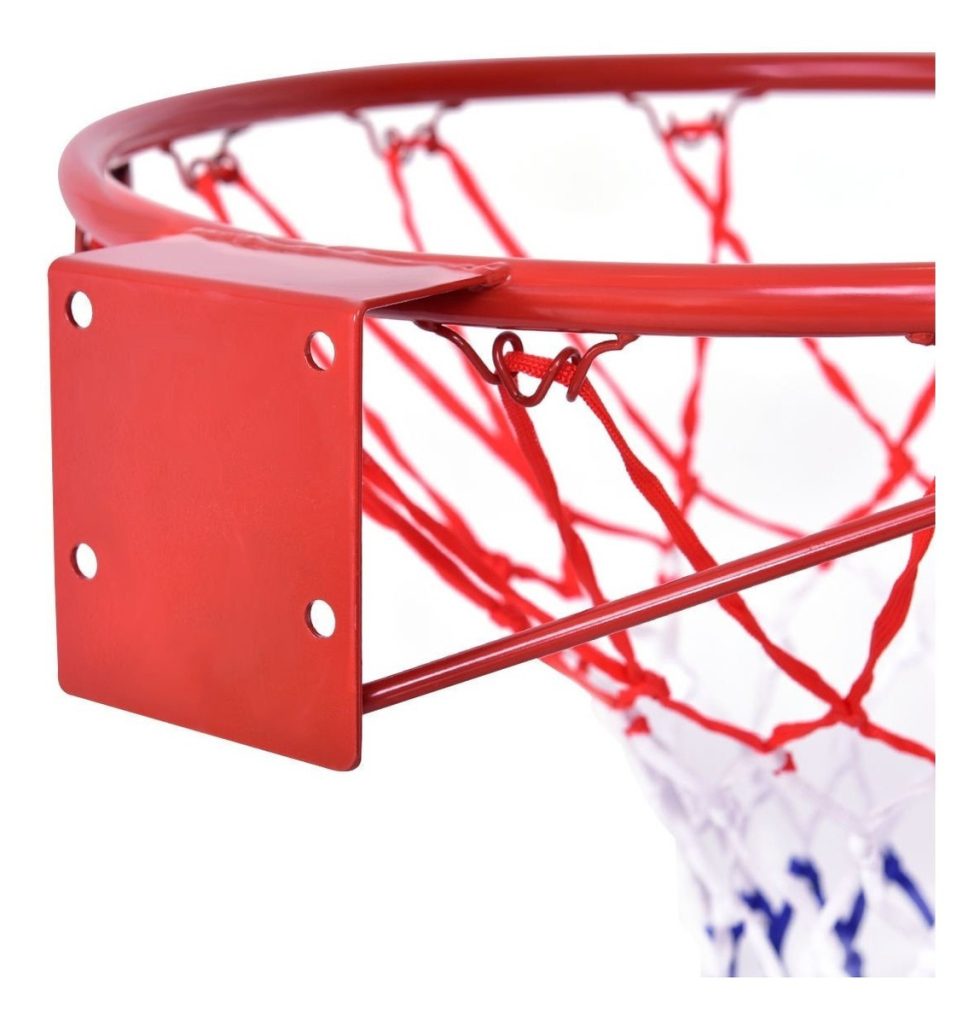 Aro De Basketball Profesional 45cm +soporte +red + Tornillos