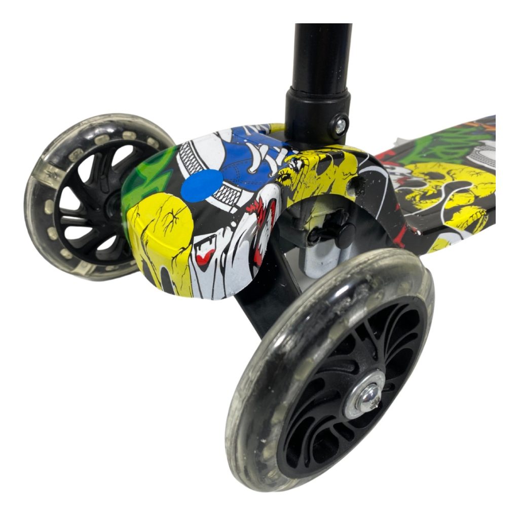 Tripatin Monopatin Scooter Diseño Estampado C Luces Plegable