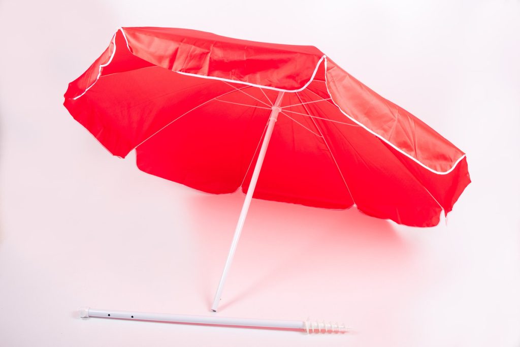 Sombrilla De 2m De Diámetro Y 2,10m Altura Con Proteccion Uv