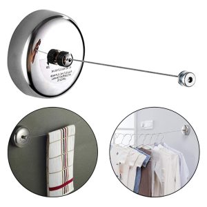 Tendedero Extensible Pared Retractil Acero Largo 3 Mts