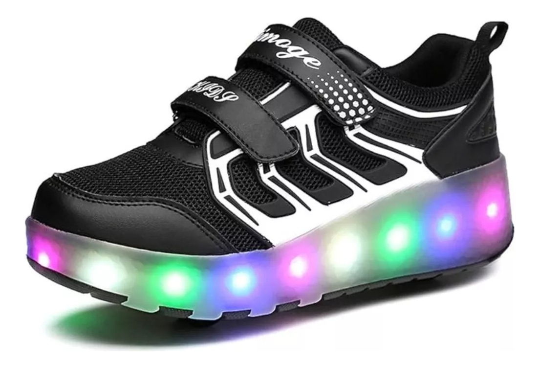 Patines Patín Zapatos Championes Para Niños Con Luces Led: imagen 16