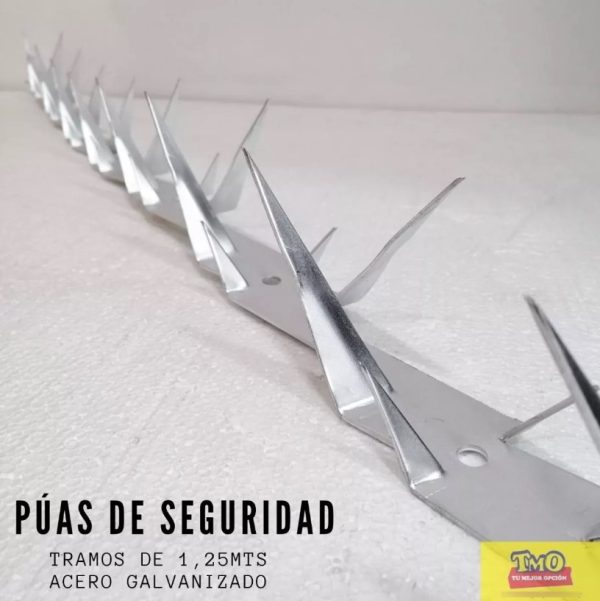 Pinchos De Seguridad Acero Galvanizado X10 Mts - Imagen 2