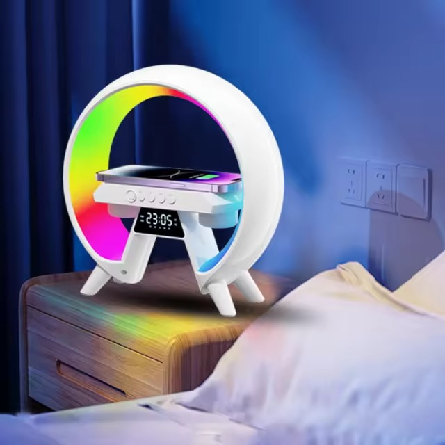 Veladora Reloj Parlante Cargador Portátil Inalámbrico 3 En 1: imagen 3