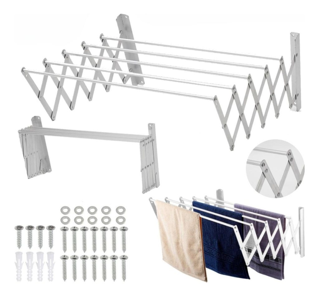 Tender Aluminio Extensible Para Pared Retráctil 0,80