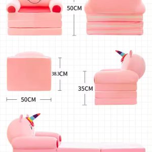 Sillón Cama 2 En 1 Plegable Animalitos Sofá Para Niños: imagen 12
