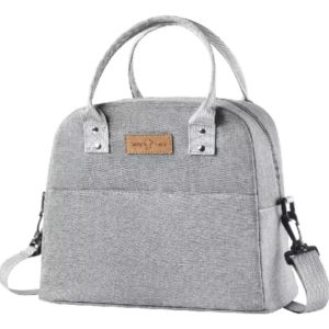 Lonchera Termica Conservadora Aluminio Gruesa Impermeable Gris