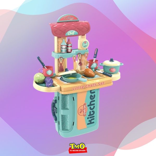 Cocinita Cocina Infantil Juguete Maletín Chef