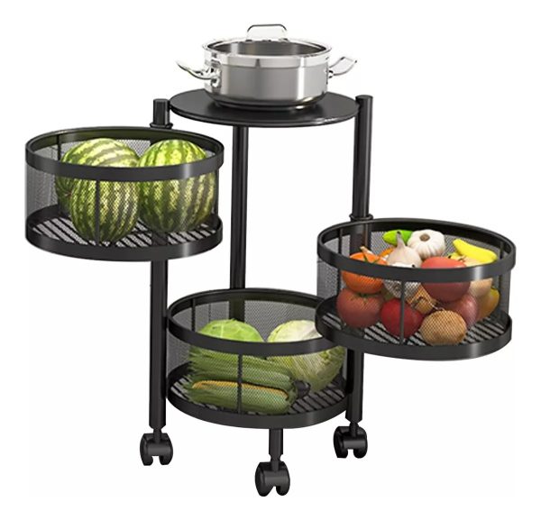 Organizador De Cocina De 3 Niveles Giratorio Redondo