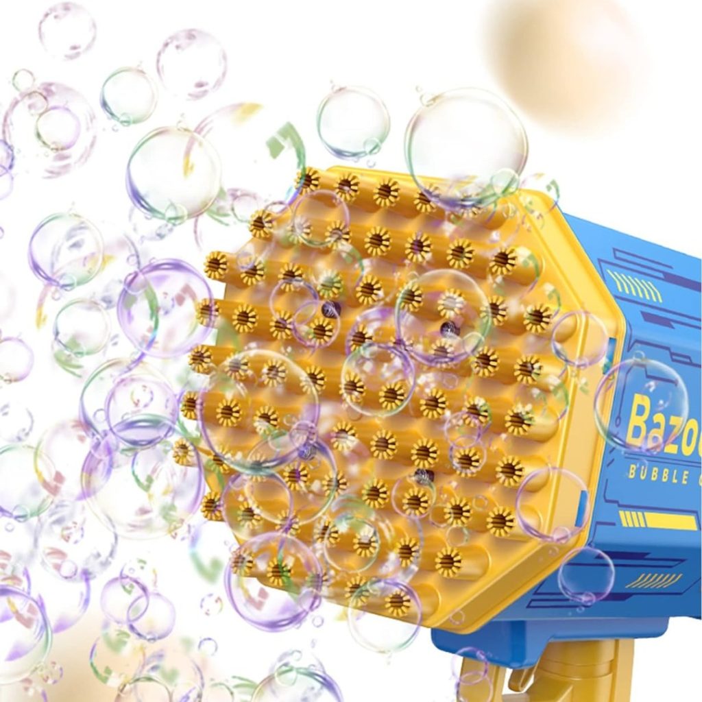 Burbujero Pistola Burbujas Bazooka Gigante Eléctrico