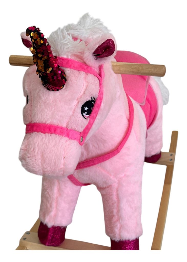 Caballito Unicornio Mecedor Con Movimiento Y Sonido