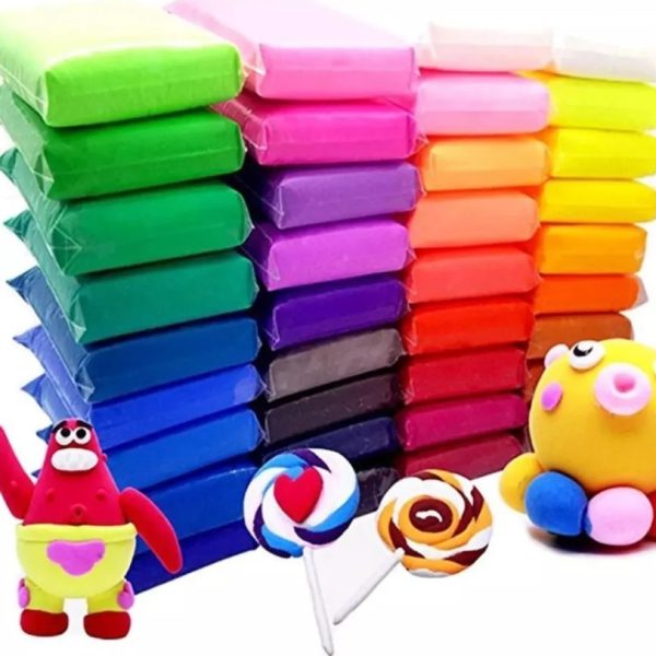 Clayclown Masa Para Moldear Arcilla Ultraligera Multicolor 36 Piezas Cuchillo