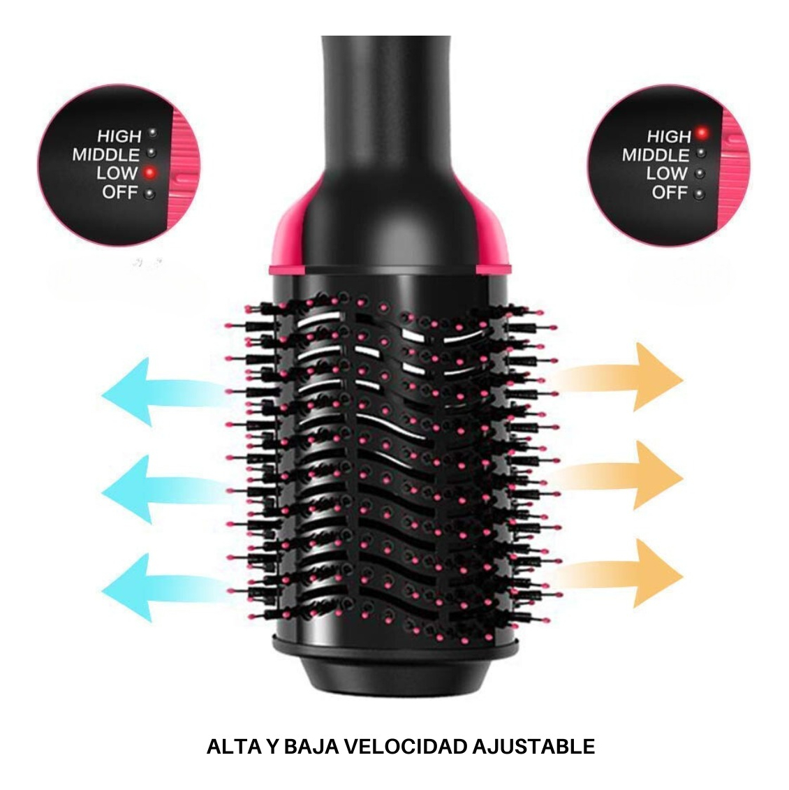 Cepillo Alisador Planchita Secador 3 En 1 Cabello Anti Frizz: imagen 5
