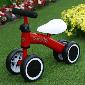 Bicicleta De Metal Sin Pedales P/ Niños 4 Ruedas Equilibrio: imagen 3
