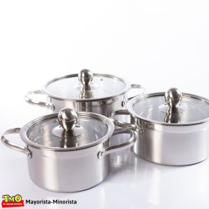 Olla Cacerola Con Tapa Vidrio Acero Inoxidable De 15cm 1 L: imagen 4