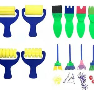Kit Pintura Set Arte Pinceles Cepillo Rodillos Infantil: imagen 4