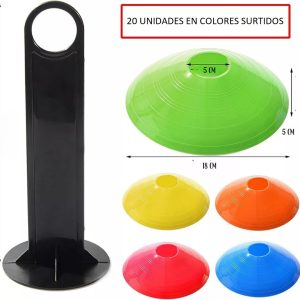 Conos Entrenamiento Tortuga Flexibles X 20 Uds + Soporte: imagen 2