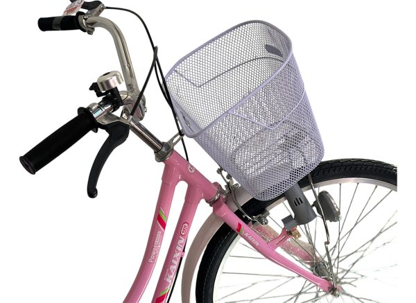 Bicicleta Bici Paseo Dama Rodado 24 Con Canasto Armada