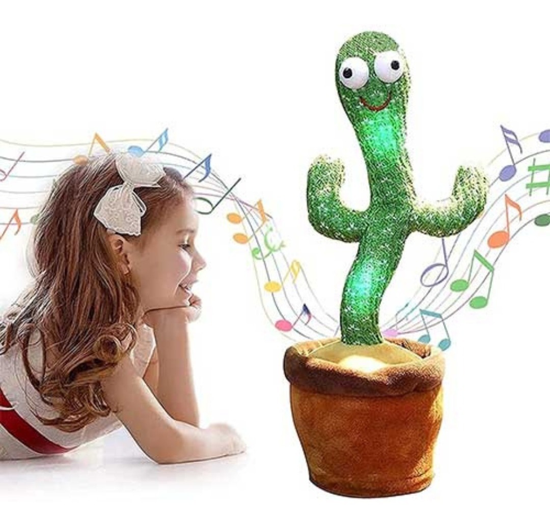 Cactus Bailarin Con Música Canciones Repite Voces Luces: imagen 3