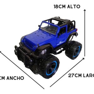 Auto A Bateria Jeep Todo Terreno 4x4 Control Remoto Y Luz: imagen 2