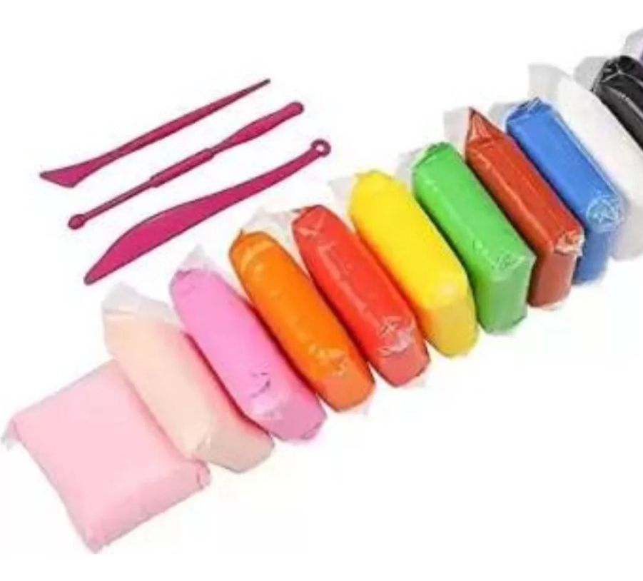 Clayclown Masa Para Moldear Arcilla Ultraligera Multicolor 36 Piezas Cuchillo: imagen 2