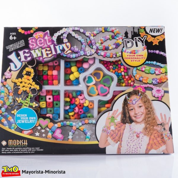 Juego Set Kit Para Armar Pulseras Collares Modish