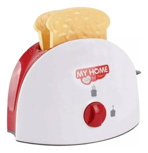 Tostadora De Juguete Utensilios Para Niños Con Luz Y Sonido Blanco