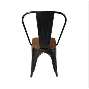 Silla Tolix Metal Asiento En Madera Colores Vintage: imagen 3