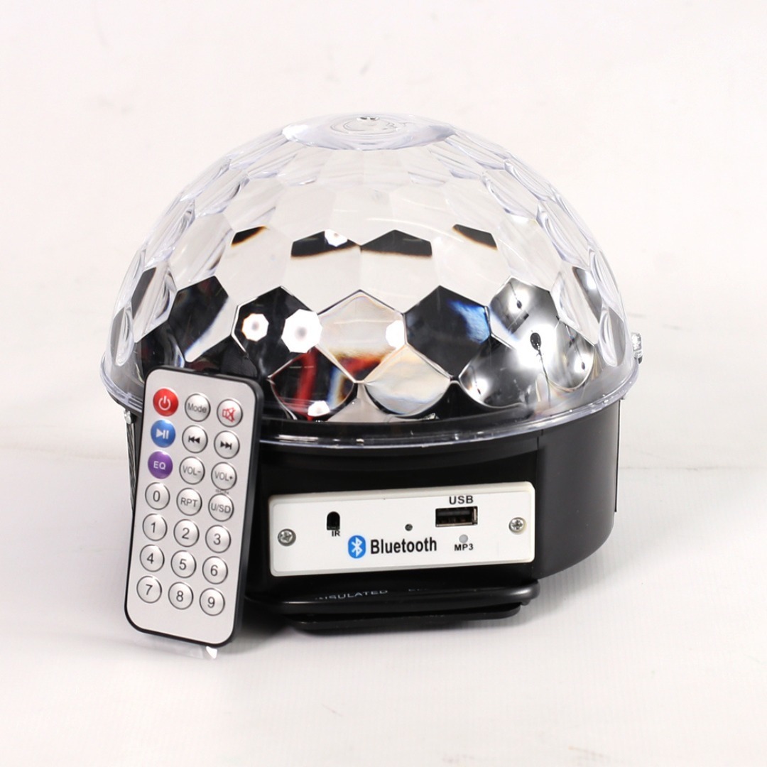 Bola De Luces Colores Parlante Bluetooth +pendrive + Control - Imagen 2