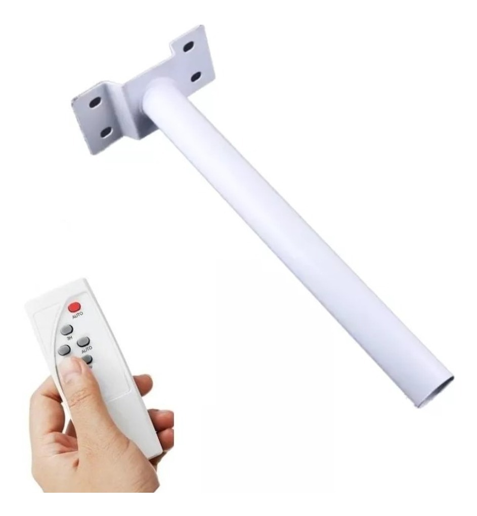 Farol Solar Led Reflector Sensor Control Remoto +brazo Metal