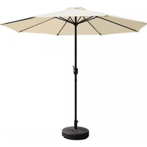 Sombrilla Para Jard&iacute;n Con Soporte De Pl&aacute;stico Engomado.