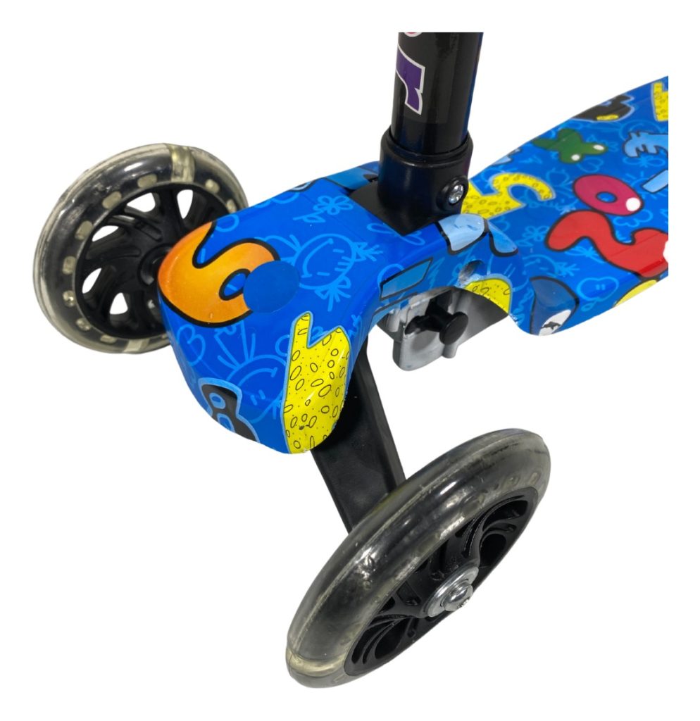 Tripatin Monopatin Scooter Diseño Estampado C Luces Plegable
