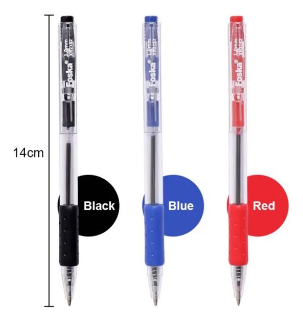 Lapicera Retráctil Foska 1.0 Mm 12 Uni
