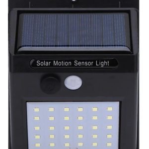 Farol Luz Lampara Led Sensor Solar Batería Exterior Jardín: imagen 4