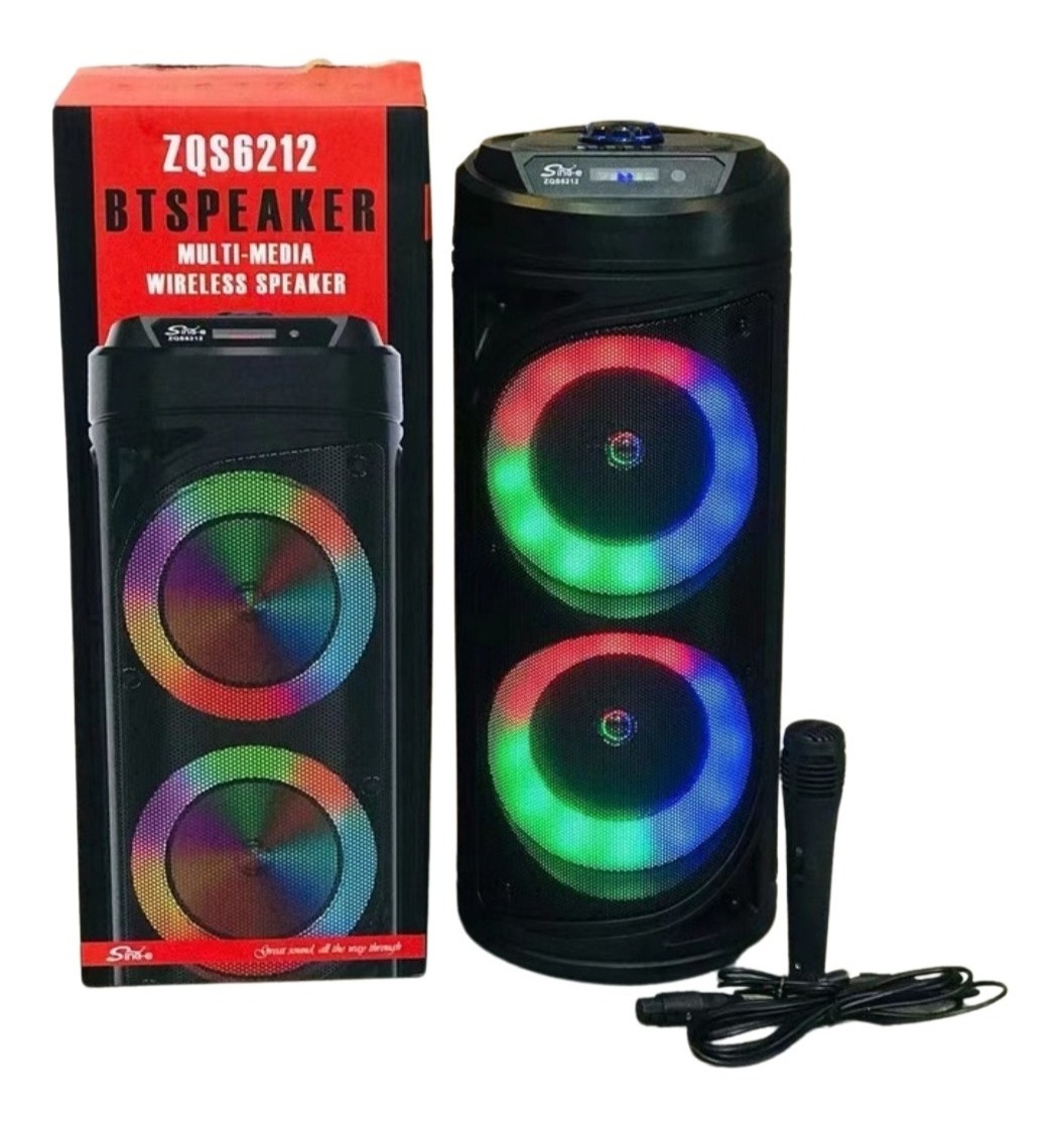 Parlante Portátil Inalámbrico Bluetooth Rgb Micro Control - Imagen 3