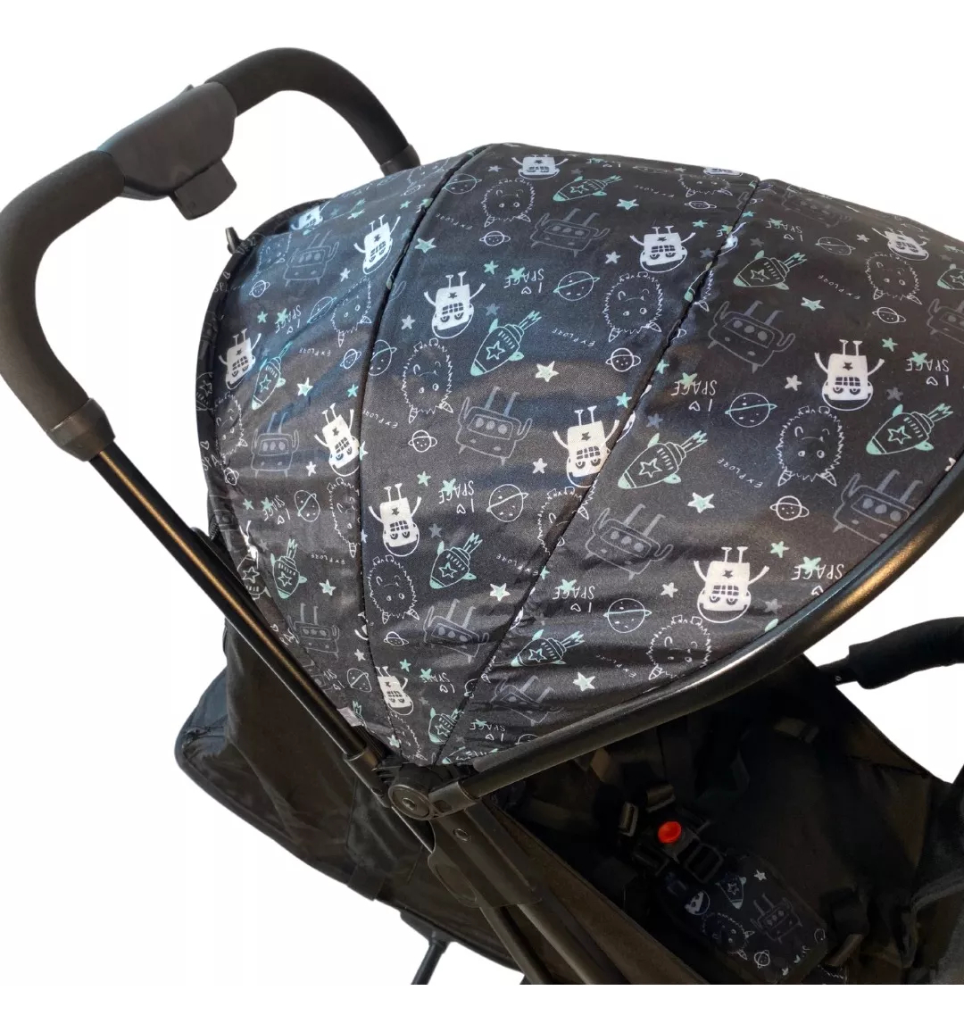 Coche De Bebé Clásico Plegable Portátil De Viaje Negro - Imagen 5