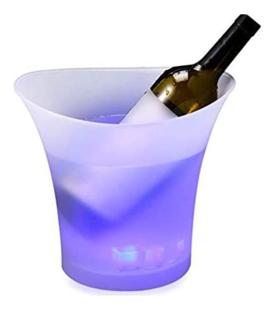 Hielera Balde Luces Cambia De Color 5 Litros Bar, Pub