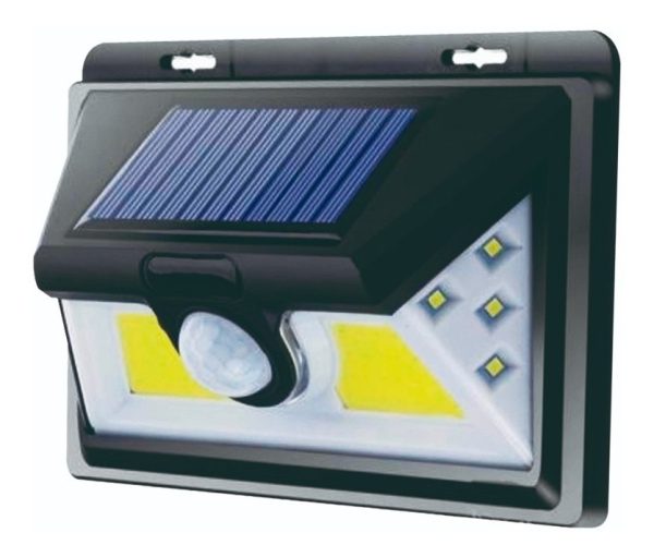 Foco Solar Luz Led Con Sensor De Movimiento Exterior 52 Led