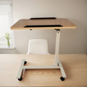 Mesa Auxiliar De Comer Lateral Con Ruedas Notebook Laptop