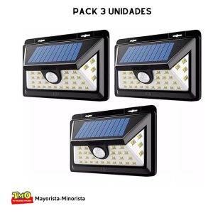 Farol Luz Lampara 32 Led Sensor Solar Exterior X 3 Unidades: imagen 2