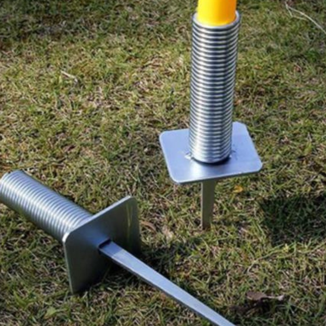 Estaca Poste Valla De Entrenamiento Base Metal X 10 Unidades - Imagen 4