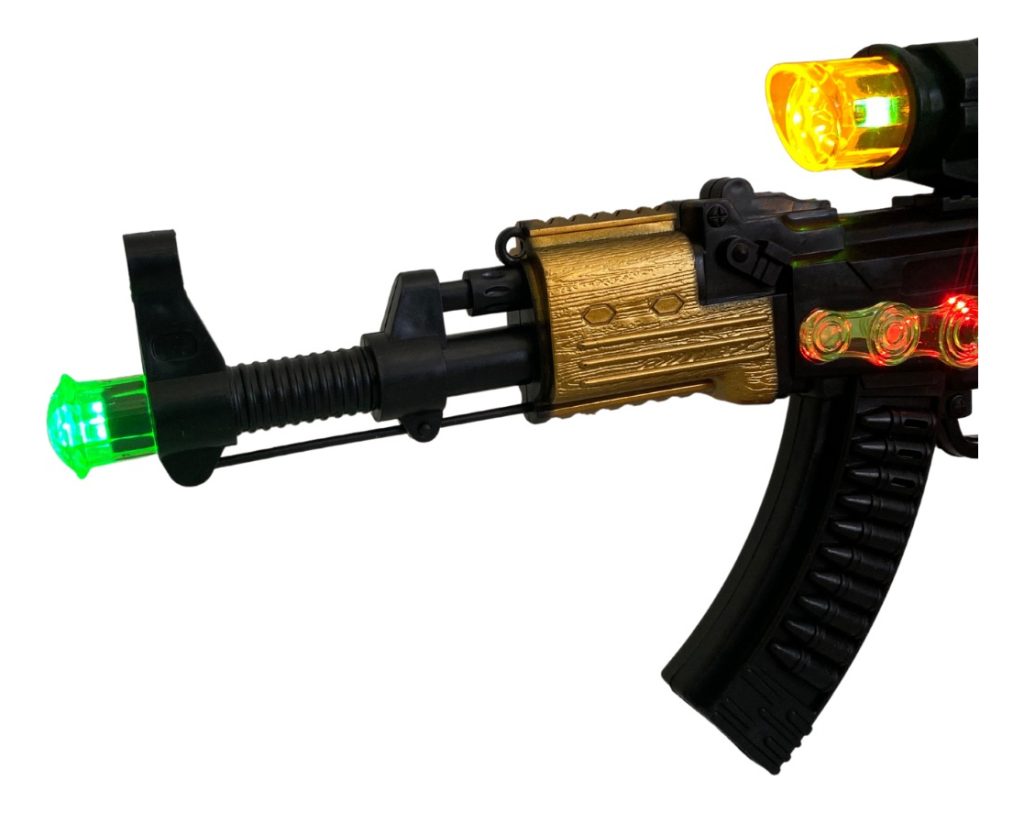 Metralleta Ametralladora Ak47 Con Luz Y Sonido