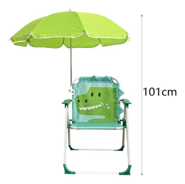 Silla Plegable De Playa Infantil Con Sombrilla Para Niños