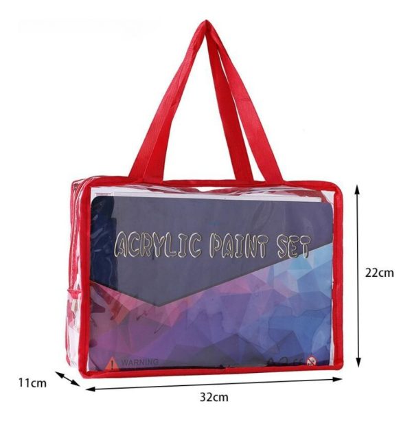 Set Arte Infantil 39 Piezas Atril Pinceles Pintura Accesorio